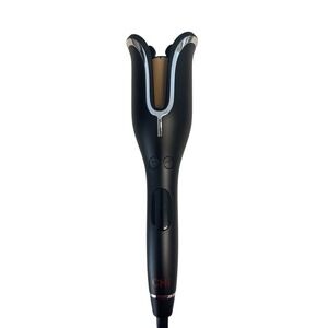 CHI Spin N Curl 1" Ceramic Rotating Curler Curling Iron Black Effortless Waves